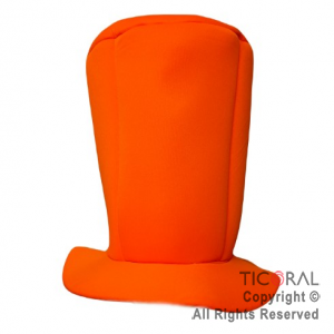 SOMBRERO GALERA FLUO LISA SIMPLE NARANJA x 1